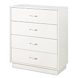 Logik Collection 4-Drawer Chest in Pure White Finish By South Shore Furniture