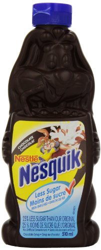 Nesquik Less Sugar Chocolate Syrup, 510ml Bottle