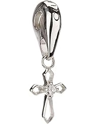 Authentic Chamilia Charm "Jeweled Cross" Clear CZ GH-34