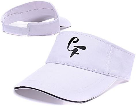 ZHHUA Connor Franta Channel Logo Adjustable Embroidery Tennis Golf Baseball Hat Sun Visor Cap White