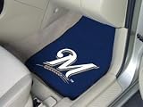 Milwaukee Brewers universal fit Carpet 2 Pc Car Floor Mat (Rug)