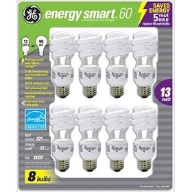GE 13-Watt Energy SmartTM - 8 Pack - 60 watt replacement