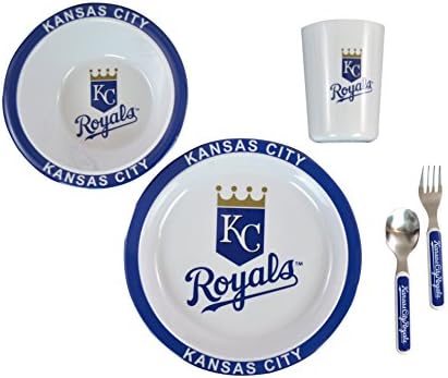 Official Major League Baseball Fan Shop Authentic MLB Children 5-Pc Dinner Set (Kansas City Royals)