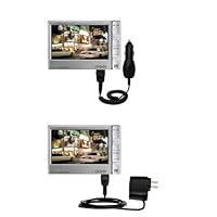 Car and Wall Charger Essential Kit for the Archos 605 WiFi - uses Gomadic TipExchange Technology
