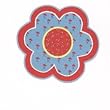 Round Bandana Flower Area Rug 39"
