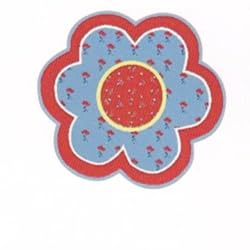 Round Bandana Flower Area Rug 39"