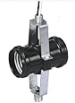 Leviton 4015-D4F Medium Base 2-Light Twin, Phenolic Multi-Cluster Incandescent Lampholder, Keyless, 1/8IPs Male top & Bottom Bracket, Black