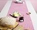 Table runner Flower Lace pink