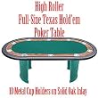 FINAL TABLE Texas Hold'em Table-Pedestal Legs -84 inch