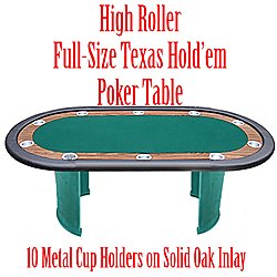 FINAL TABLE Texas Hold'em Table-Pedestal Legs -84 inch
