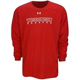Under Armour Wisconsin Badgers Loose Gear Long Sleeve Full T-Shirt