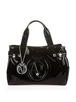 Armani Bolso asa al hombro Brillo (Negro)