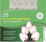 SANTA'S BEST CRAFT IMPORT 65206 GE-2 C7 INDOOR/OUTDOOR LIGHT SET CLEAR