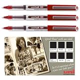 Uni-ball Eye UB157 Rollerball Pen Fine 0.7mm Tip 0.5mm Line Red Ref 9000702 [Pack 12]
