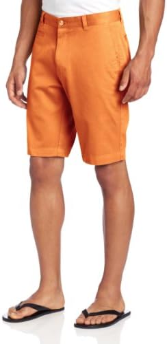 Louis Raphael Men's Slim Fit Flat Front Garment Dye Short