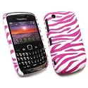 The Smart Phone Store Blackberry 8520 9300 Curve 3G Konect Pink Zebra Pattern Silicon Skin Soft Case