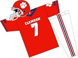 Clemson Tigers Youth NCAA Team Helmet and Uniform Set