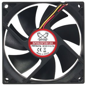 Scythe Kama Flow 2 92mm x 25mm Fan - 2200 RPM w/ Extra Fluid Dynamic Bearing SP0925FDB12H