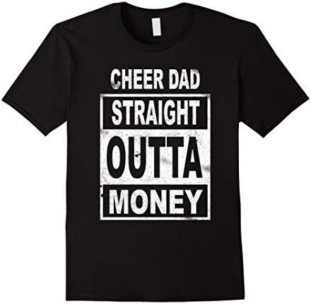 Men's Poor Cheer Dad Straight Outta Money Ballerina - T Shirt 3XL Black