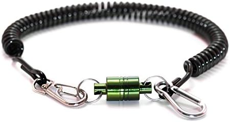 Magnetic Net Release for Fly Fishing (Green, 2 Pack)