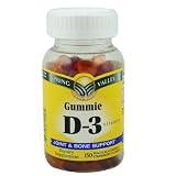 Spring Valley - Vitamin D-3 1000 IU, Peach, Blackberry, Strawberry Gummie Flavors, 150 Ct