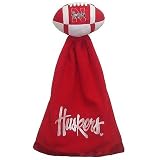 Nebraska Cornhuskers Plush NCAA Football with Attached Security Blanket