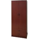 2-Door Wardrobe- Mahogany