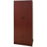 2-Door Wardrobe - Mahogany