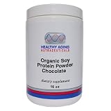 Healthy Aging Nutraceuticals Organic Soy Protein Powder Chocolate16 Ounces