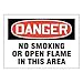Danger Sign, Adhsv Vinyl, 10x14 In, English