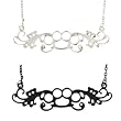 ELEGANT TRIBAL BRASS KNUCKLE NECKLACE NCK-BRS10SLV- SILVER