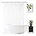 WellColor Clear Shower Curtain Liner 72 x 75 inch, PEVA Heavy Duty Shower Liner with 3 Weighted Magnets, Transparent, 100% Waterproof