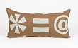 Keyed Up Rectangular Brown Pillow by Glenna Jean