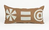 Keyed Up Rectangular Brown Pillow by Glenna Jean