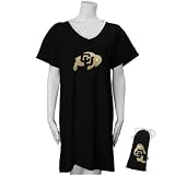 Colorado Buffaloes Ladies Black Nightshirt in a Bag
