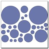 Purple Polka Dot Wall Decor Transfer Stickers Mural