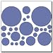 Instant Murals 25 Polka Dot Wall Transfer Stickers - Purple
