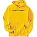 Hoodie Mens Yellow " I LOVE Pakistani GIRLS " Countries Small