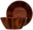 Wood Large Round Bowl 14"D x 6"H