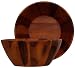 Wood Large Round Bowl 14"D x 6"H