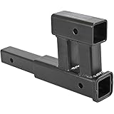 Dual Hitch Receiver Adapter Extension for 2" Class III or IV Towing