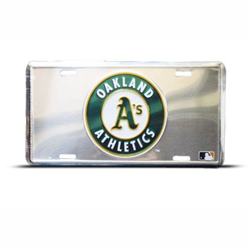 Oakland Athletics University Metal College License Plate Wall Sign Tag
