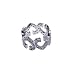 Sterling Silver Open Heart Band Ring