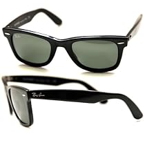 Ray Ban Original Wayfarer (RB2140) Black/Crystal Green G15 Sunglasses (RB2140-901-50-22-150)