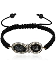 Fashion 18kt Gold Diamond Macrame Bracelet Jewelry