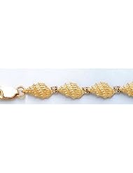 Gold Bracelet 7.25 Mini Conch Shell Link