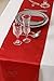 Ling's moment Red Satin Table Runner for Weddings, 12x108 Inch, Pack of 10