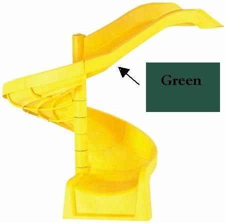 Child Works 0756040-2 Spiral Slide - Green - Sp72