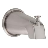 Danze D606225BN 5-1/2 inch Wall Mount Tub Spout with Diverter, Brushed Nickel