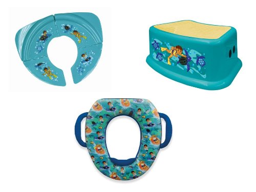 Nickelodeon Soft Potty, Travel Potty and Step Stool Combo Set, Diego